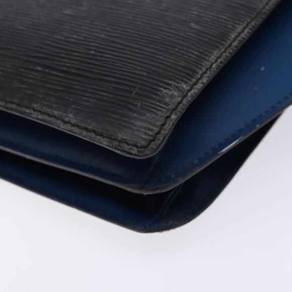 LOUIS VUITTON Epi Bicolor Varenne Hand Bag Black Blue M52385 - Picture 16 of 16